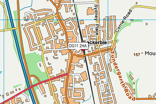 DG11 2HA map - OS VectorMap District (Ordnance Survey)