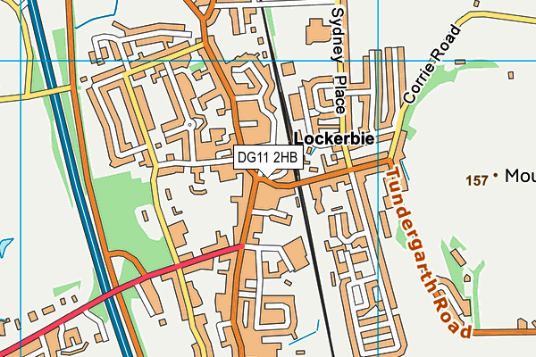 DG11 2HB map - OS VectorMap District (Ordnance Survey)