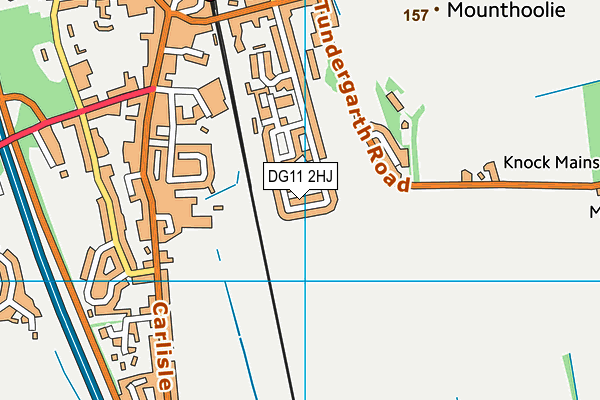 DG11 2HJ map - OS VectorMap District (Ordnance Survey)