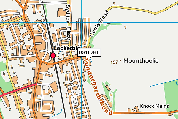 DG11 2HT map - OS VectorMap District (Ordnance Survey)