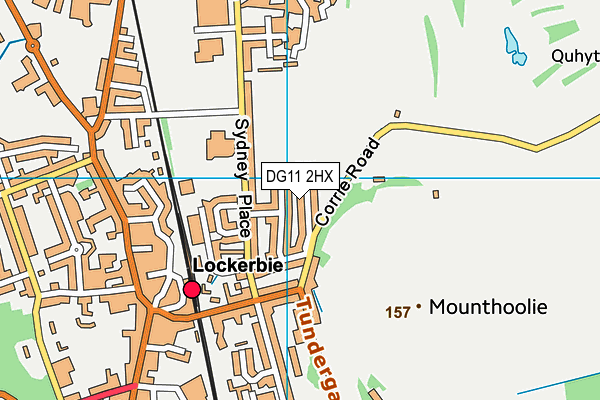 DG11 2HX map - OS VectorMap District (Ordnance Survey)