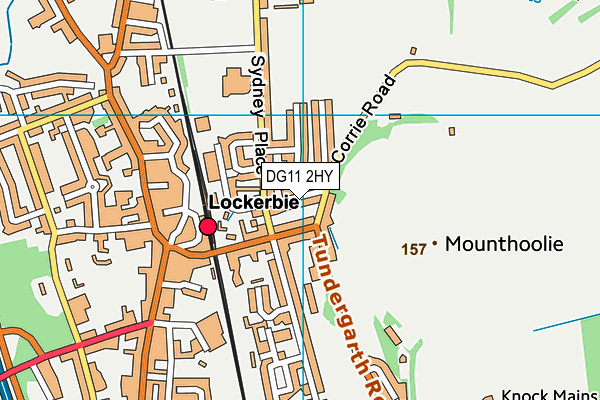 DG11 2HY map - OS VectorMap District (Ordnance Survey)