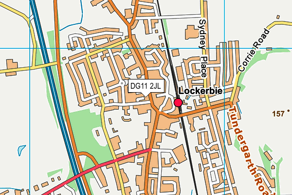 DG11 2JL map - OS VectorMap District (Ordnance Survey)