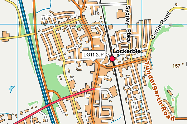 DG11 2JP map - OS VectorMap District (Ordnance Survey)