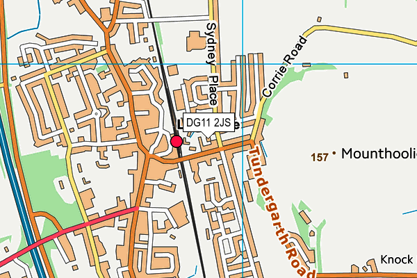 DG11 2JS map - OS VectorMap District (Ordnance Survey)