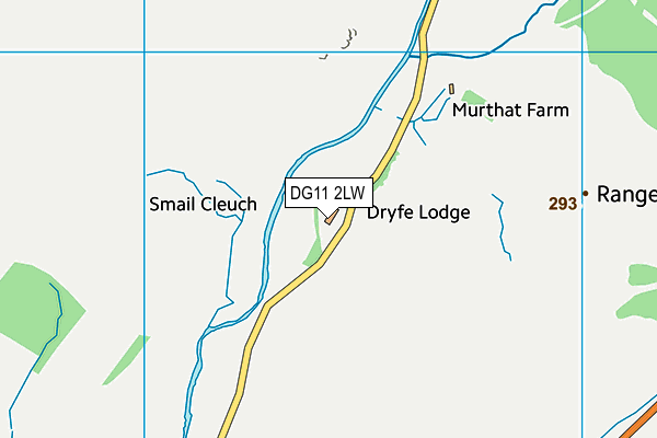 DG11 2LW map - OS VectorMap District (Ordnance Survey)