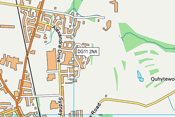 DG11 2NA map - OS VectorMap District (Ordnance Survey)