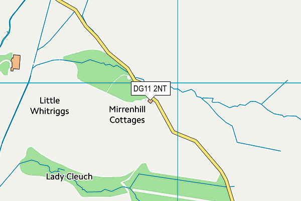 DG11 2NT map - OS VectorMap District (Ordnance Survey)