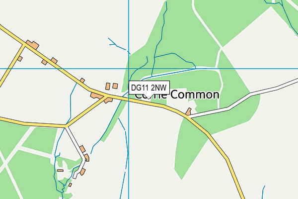 DG11 2NW map - OS VectorMap District (Ordnance Survey)