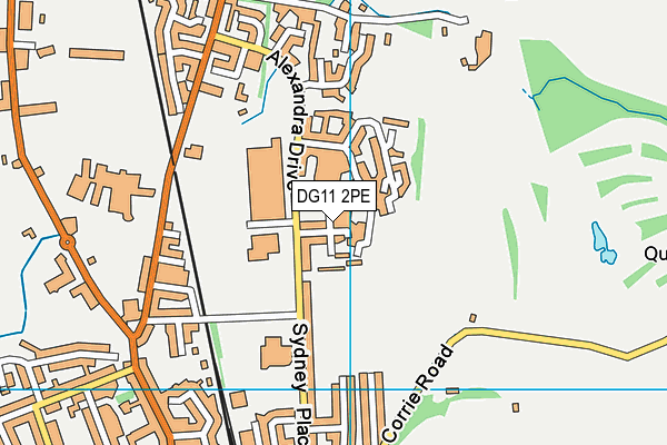 DG11 2PE map - OS VectorMap District (Ordnance Survey)