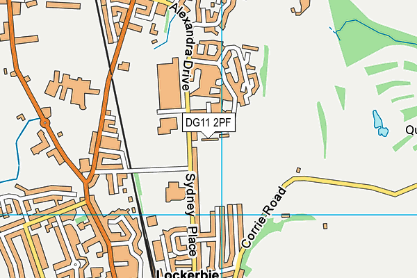 DG11 2PF map - OS VectorMap District (Ordnance Survey)