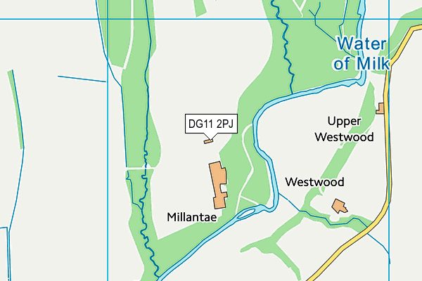 DG11 2PJ map - OS VectorMap District (Ordnance Survey)