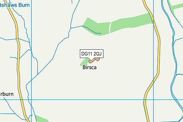 DG11 2QJ map - OS VectorMap District (Ordnance Survey)