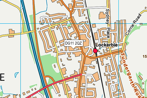 DG11 2QZ map - OS VectorMap District (Ordnance Survey)