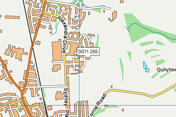 DG11 2SS map - OS VectorMap District (Ordnance Survey)