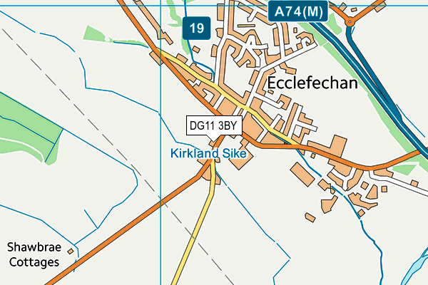 DG11 3BY map - OS VectorMap District (Ordnance Survey)
