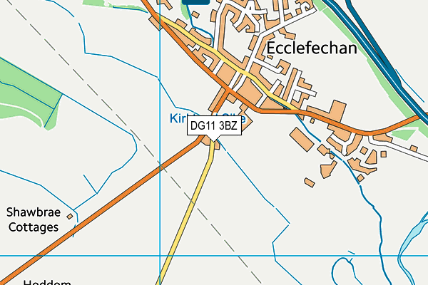DG11 3BZ map - OS VectorMap District (Ordnance Survey)