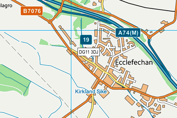 DG11 3DJ map - OS VectorMap District (Ordnance Survey)