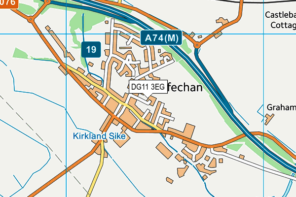 DG11 3EG map - OS VectorMap District (Ordnance Survey)