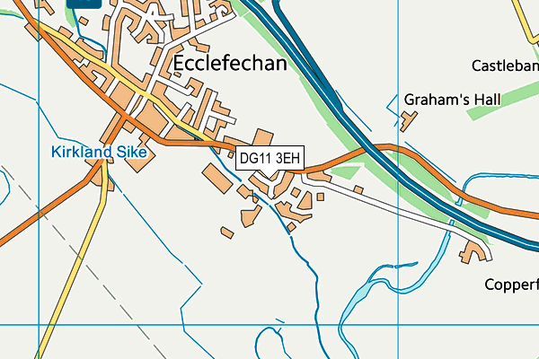 DG11 3EH map - OS VectorMap District (Ordnance Survey)