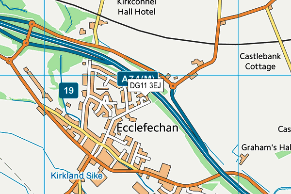 DG11 3EJ map - OS VectorMap District (Ordnance Survey)