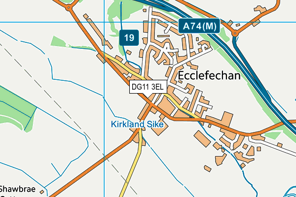 DG11 3EL map - OS VectorMap District (Ordnance Survey)