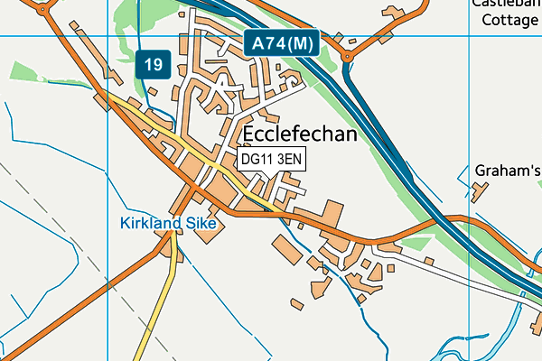 DG11 3EN map - OS VectorMap District (Ordnance Survey)