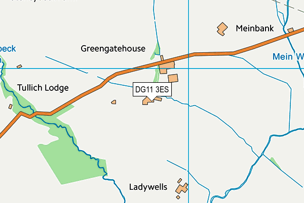 DG11 3ES map - OS VectorMap District (Ordnance Survey)