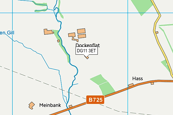 DG11 3ET map - OS VectorMap District (Ordnance Survey)