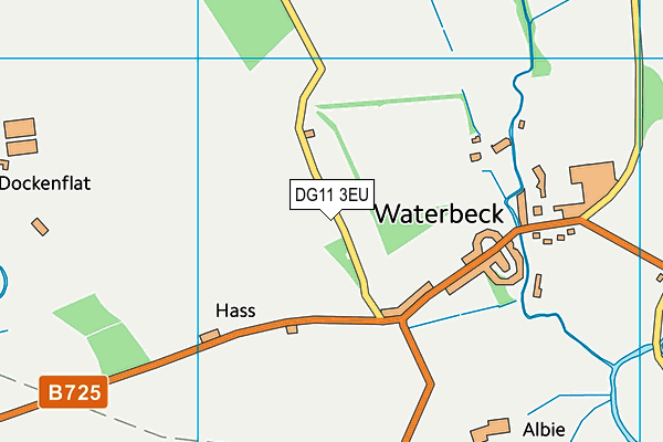 DG11 3EU map - OS VectorMap District (Ordnance Survey)