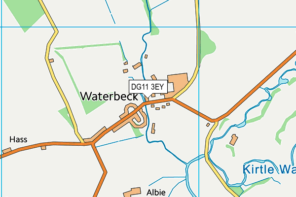 DG11 3EY map - OS VectorMap District (Ordnance Survey)