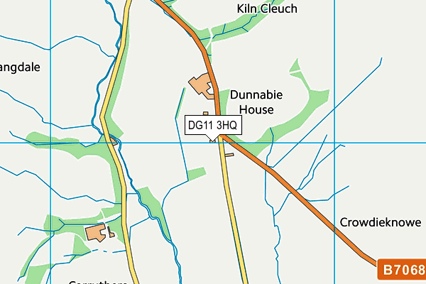 DG11 3HQ map - OS VectorMap District (Ordnance Survey)