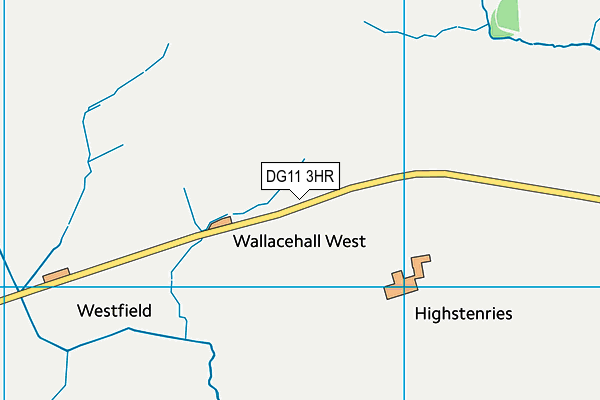 DG11 3HR map - OS VectorMap District (Ordnance Survey)