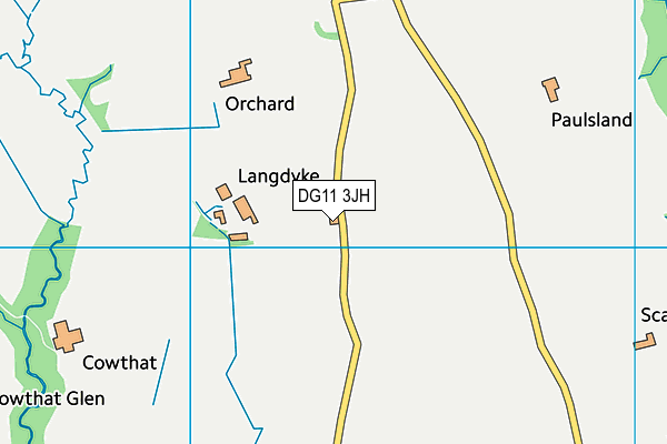 DG11 3JH map - OS VectorMap District (Ordnance Survey)