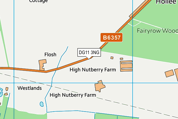 DG11 3NG map - OS VectorMap District (Ordnance Survey)