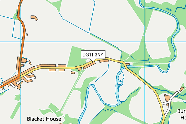 DG11 3NY map - OS VectorMap District (Ordnance Survey)
