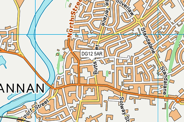 DG12 5AR map - OS VectorMap District (Ordnance Survey)