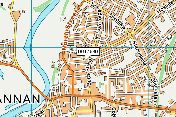 DG12 5BD map - OS VectorMap District (Ordnance Survey)