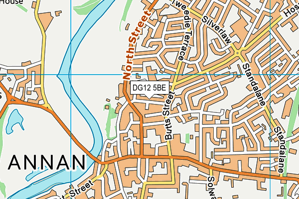 DG12 5BE map - OS VectorMap District (Ordnance Survey)
