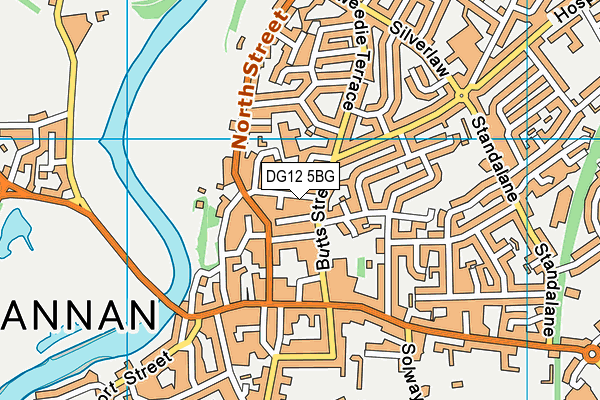 DG12 5BG map - OS VectorMap District (Ordnance Survey)