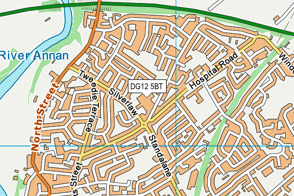 DG12 5BT map - OS VectorMap District (Ordnance Survey)