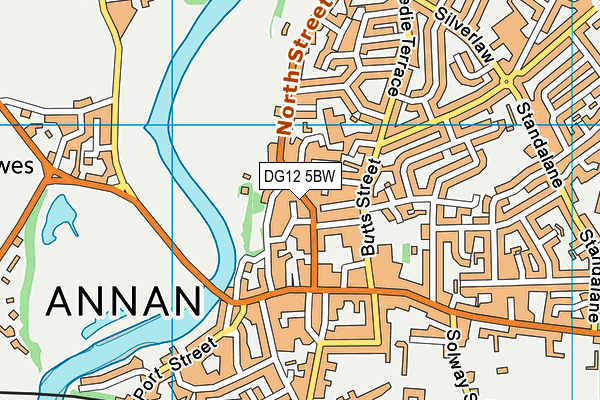 DG12 5BW map - OS VectorMap District (Ordnance Survey)