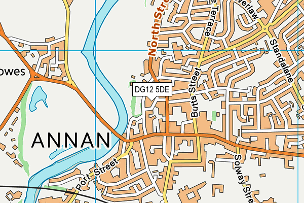 DG12 5DE map - OS VectorMap District (Ordnance Survey)