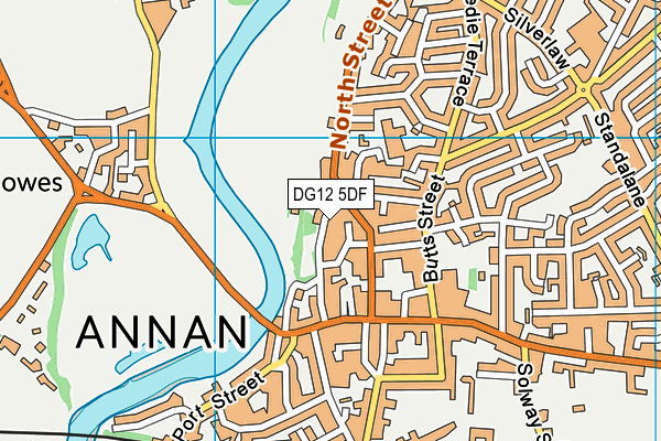 DG12 5DF map - OS VectorMap District (Ordnance Survey)