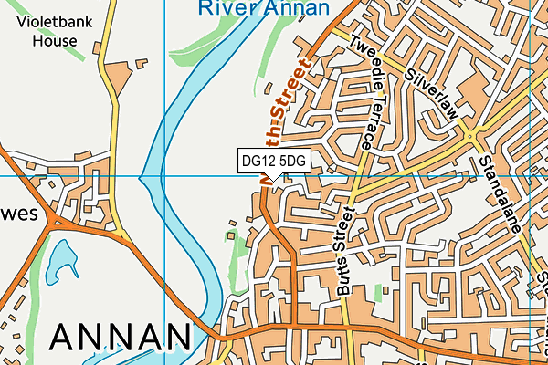 DG12 5DG map - OS VectorMap District (Ordnance Survey)