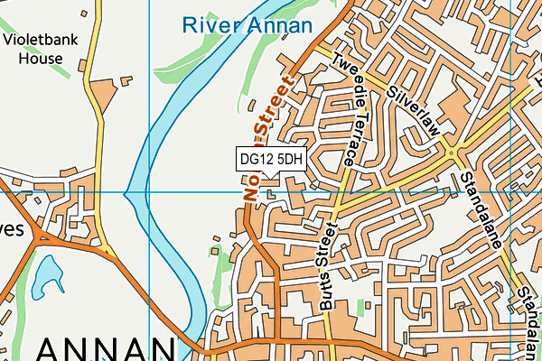 DG12 5DH map - OS VectorMap District (Ordnance Survey)