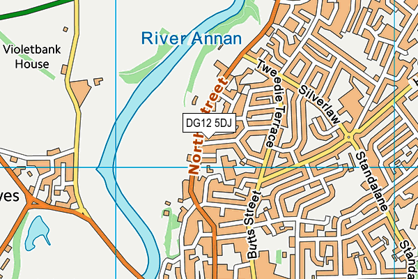 DG12 5DJ map - OS VectorMap District (Ordnance Survey)
