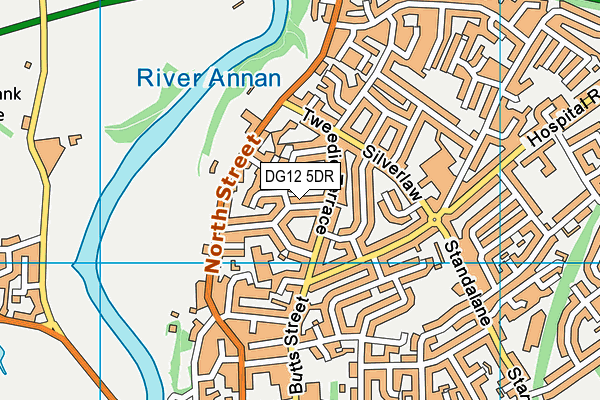 DG12 5DR map - OS VectorMap District (Ordnance Survey)