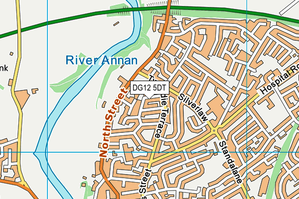 DG12 5DT map - OS VectorMap District (Ordnance Survey)