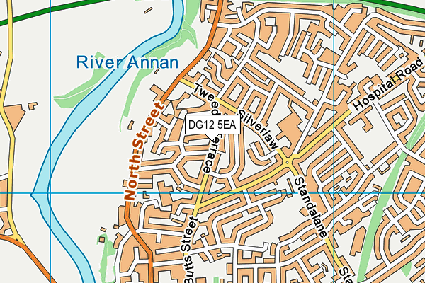 DG12 5EA map - OS VectorMap District (Ordnance Survey)